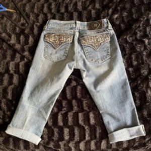 Miss Me Stretch Jeans Denim Cut Off